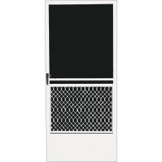Kama’aina Non-Security Hinged Screen Door  - 36” x 80” - White Painted