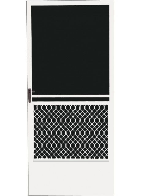 Kama’aina Non-Security Hinged Screen Door - 36” x 80” - White Painted Kama’aina Non-Security Hinged Screen Door - 36” x 80” - White Painted